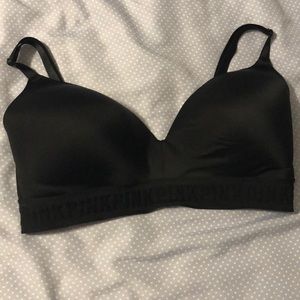 Blk & Pink PINK bra NO wire GOOD condition 34D